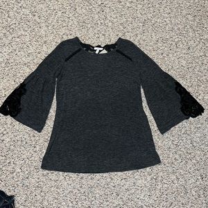 NWT Maurices Peasant Lace Blouse